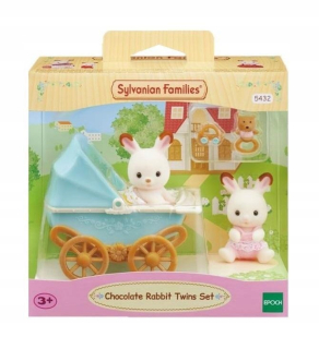 Sylvanian Families Detský kočík s dvojičkami